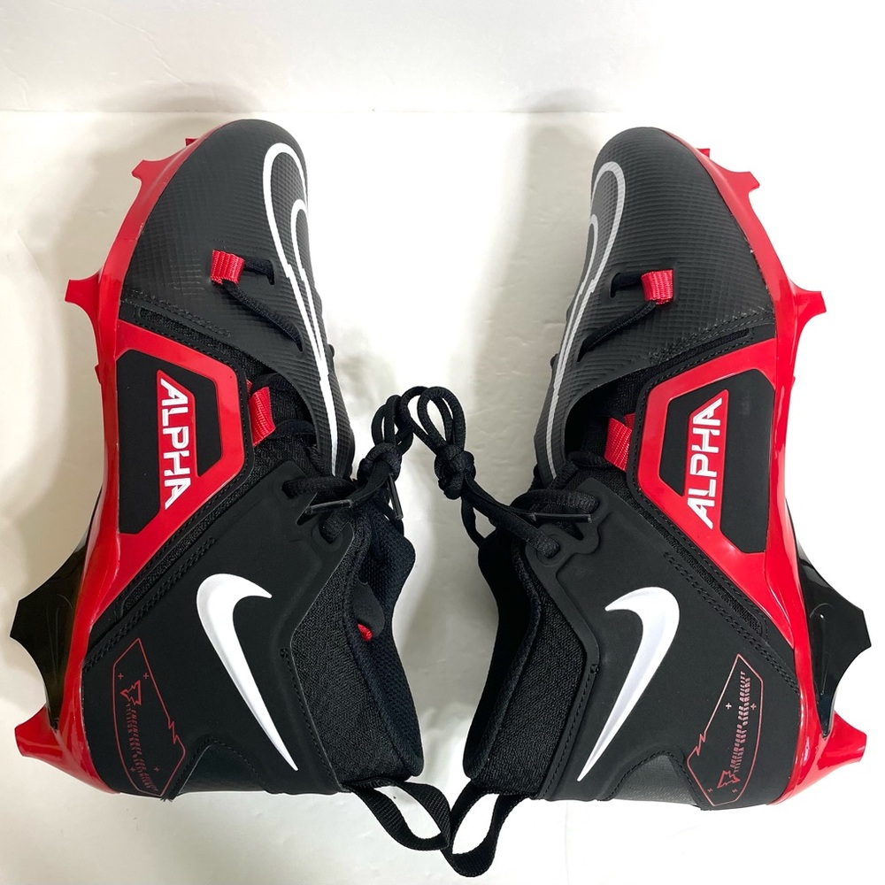 Nike Alpha Menace Pro 3 Football Cleats CT6649-004 Black University Red